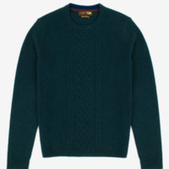 Jarrow Fine Cable Knit Sweater Ted Baker Cashmere sweater - Picture 1 of 9